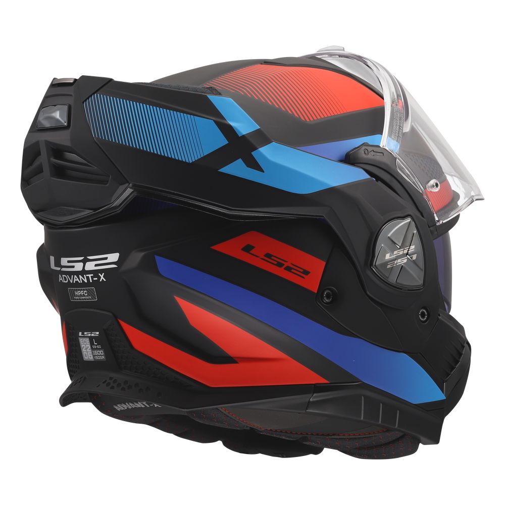 LS2 FF901 ADVANT X NOVA, MOTO ĶIVERE, melna, sarkana, zila LS2 FF901 ADVANT X NOVA, MOTO ĶIVERE, melna, sarkana, zila - Image 15