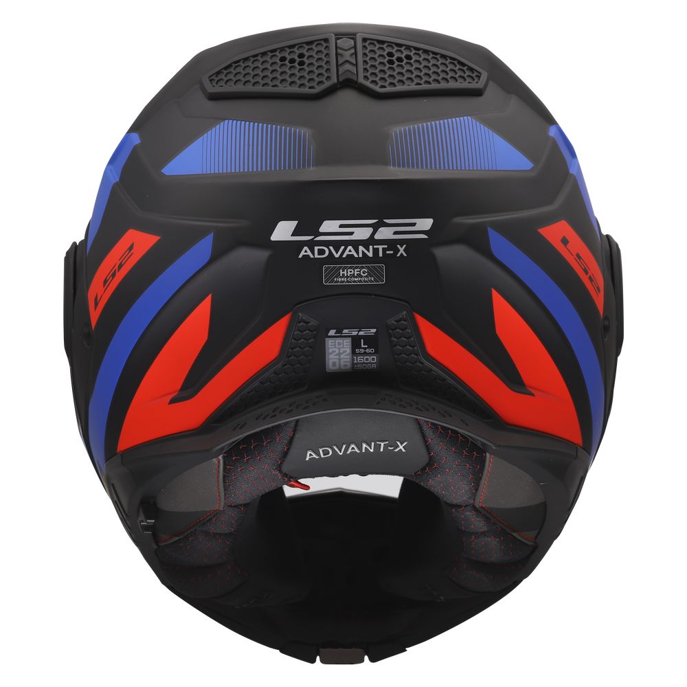 LS2 FF901 ADVANT X NOVA, MOTO ĶIVERE, melna, sarkana, zila LS2 FF901 ADVANT X NOVA, MOTO ĶIVERE, melna, sarkana, zila - Image 11