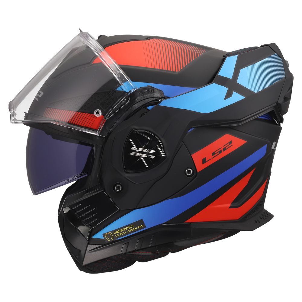 LS2 FF901 ADVANT X NOVA, MOTO ĶIVERE, melna, sarkana, zila LS2 FF901 ADVANT X NOVA, MOTO ĶIVERE, melna, sarkana, zila - Image 14