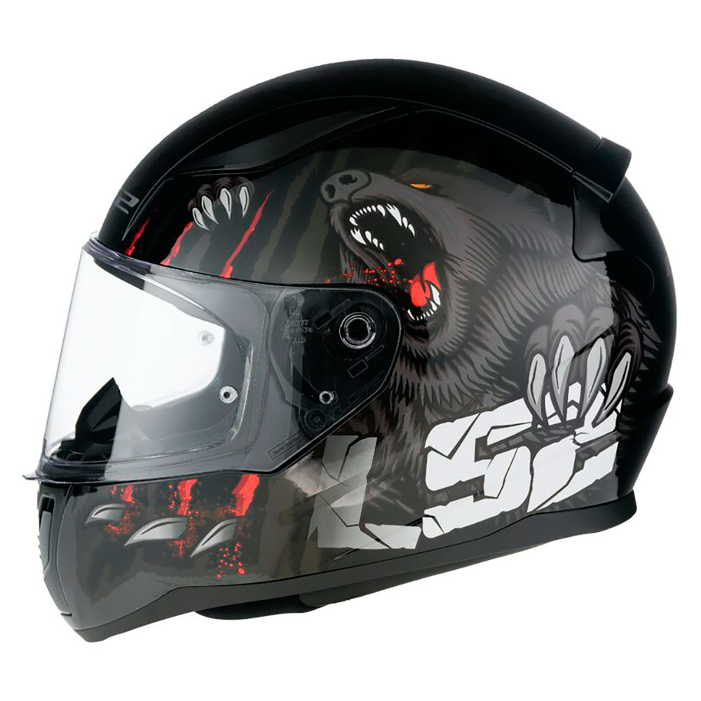 LS2 FF353 RAPID II CLAW, MOTO ĶIVERE, melna LS2 FF353 RAPID II CLAW, MOTO ĶIVERE, melna - Image 3