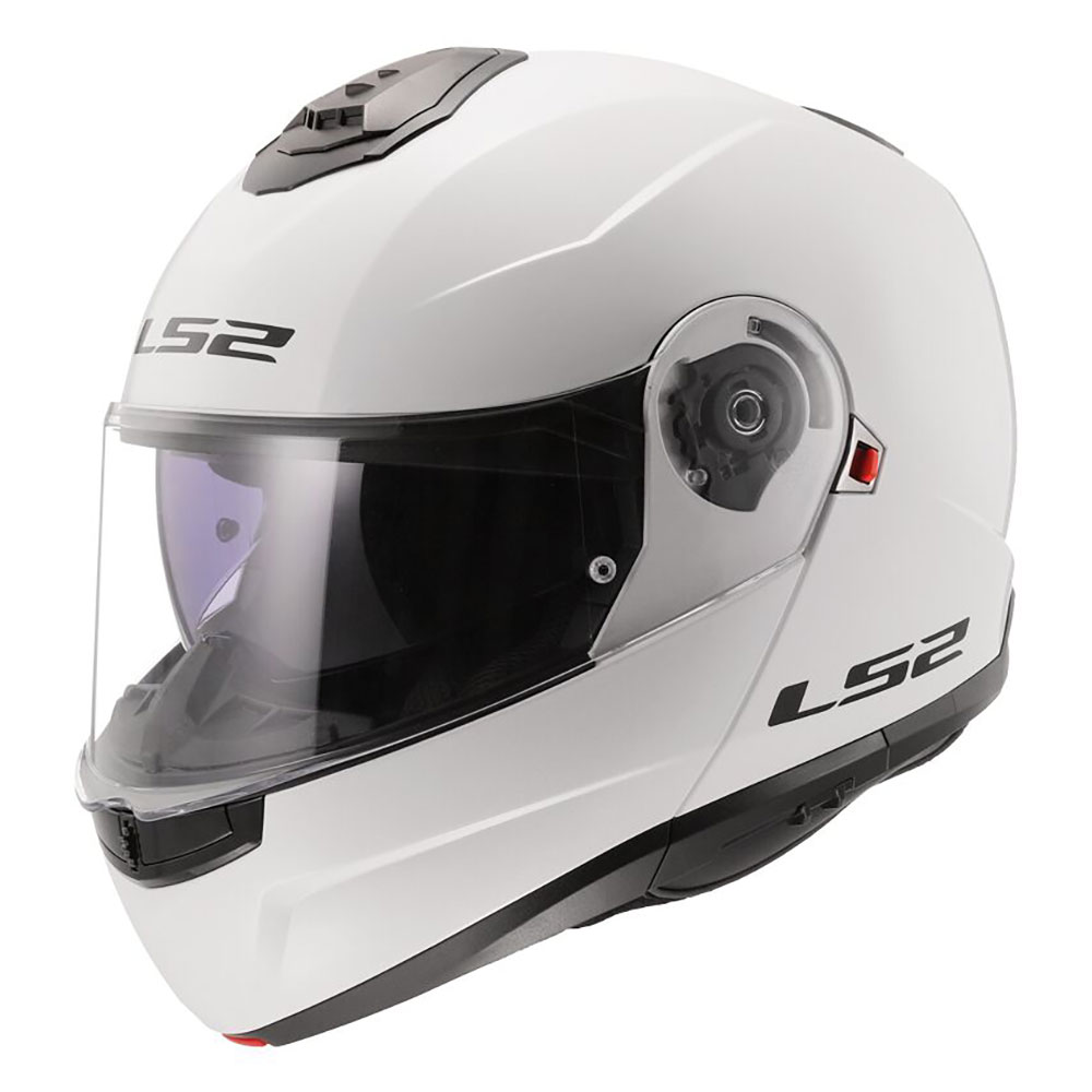 LS2 FF908 STROBE II SOLID, MOTO ĶIVERE, balta spīdīga LS2 FF908 STROBE II SOLID, MOTO ĶIVERE, balta spīdīga