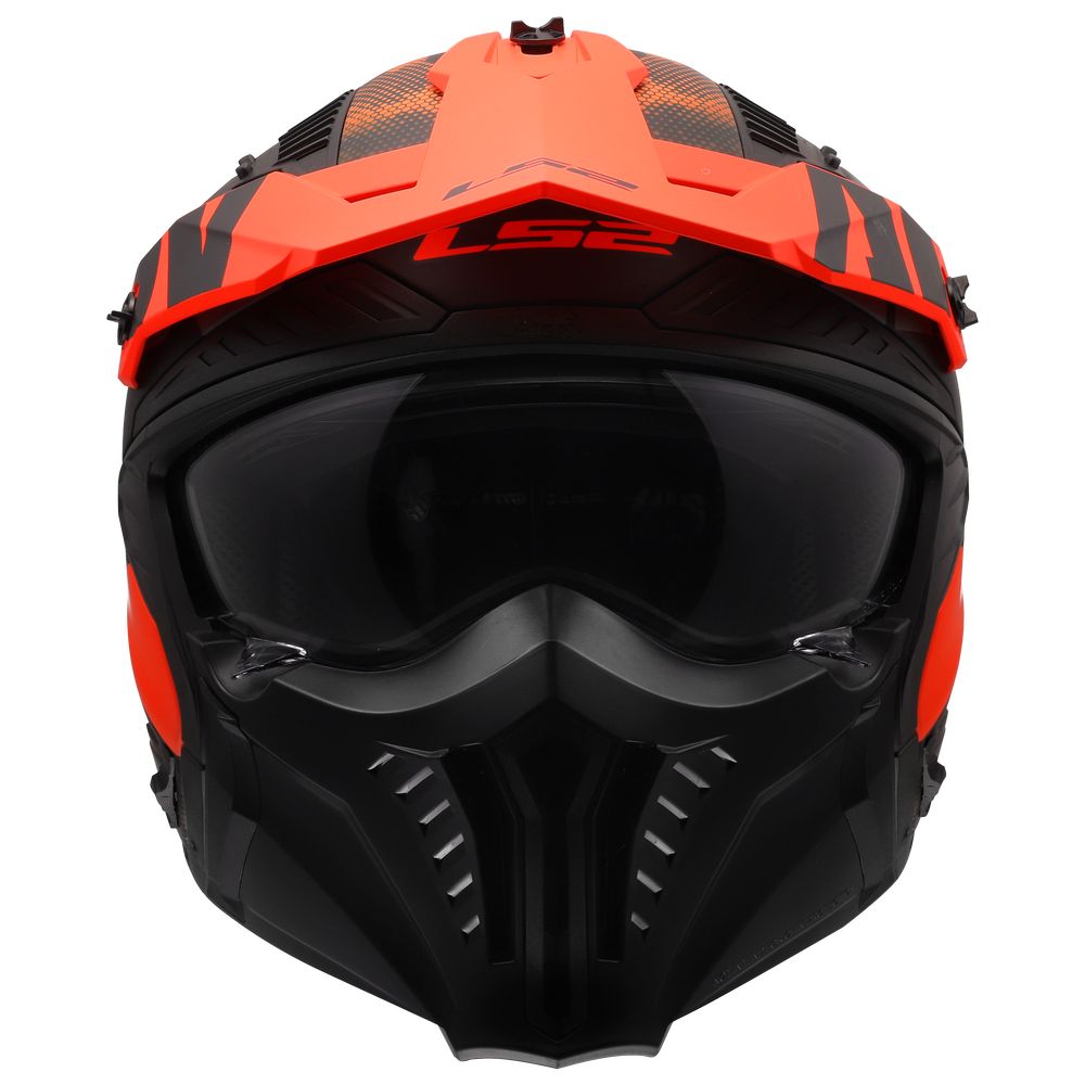 LS2 OF606 DRIFTER GAS, MOTO ĶIVERE, pelēka, oranža LS2 OF606 DRIFTER GAS, MOTO ĶIVERE, pelēka, oranža - Image 8