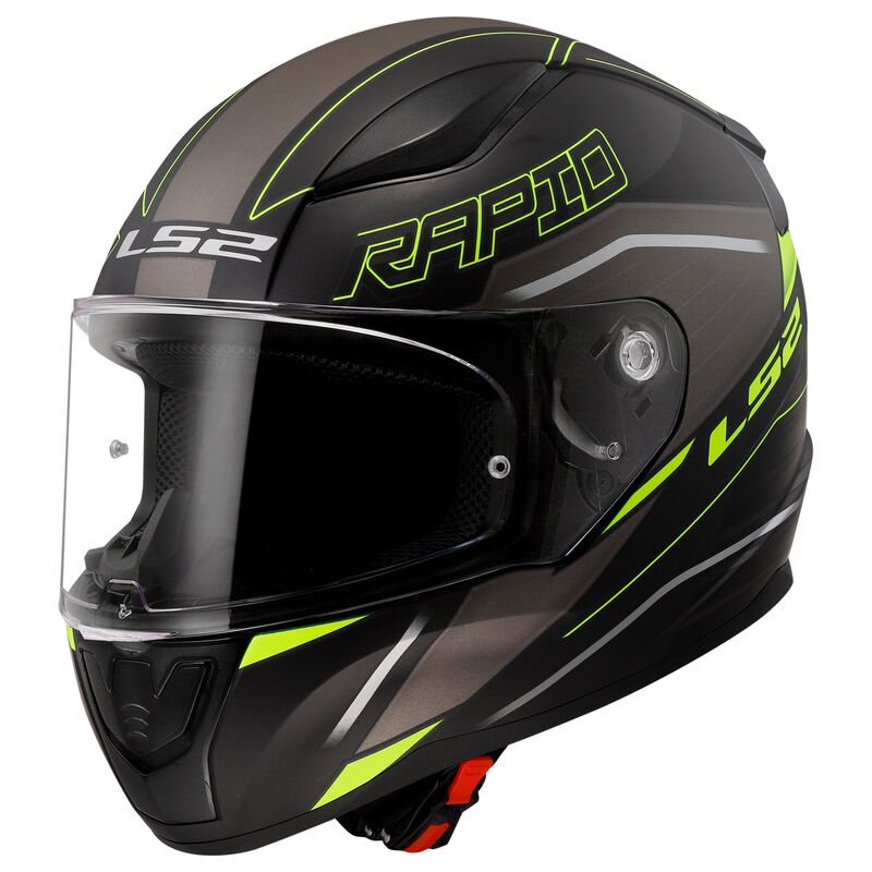LS2 FF353 RAPID II ROKKU, MOTO ĶIVERE, matēta melna, dzeltena LS2 FF353 RAPID II ROKKU, MOTO ĶIVERE, matēta melna, dzeltena