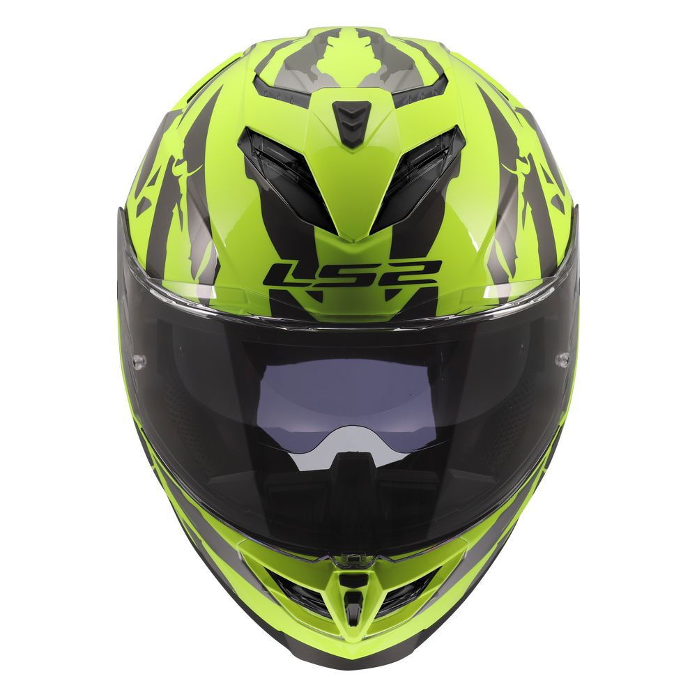 LS2 FF818 STORM III KAOS, MOTO ĶIVERE, dzeltenzaļa LS2 FF818 STORM III KAOS, MOTO ĶIVERE, dzeltenzaļa - Image 5
