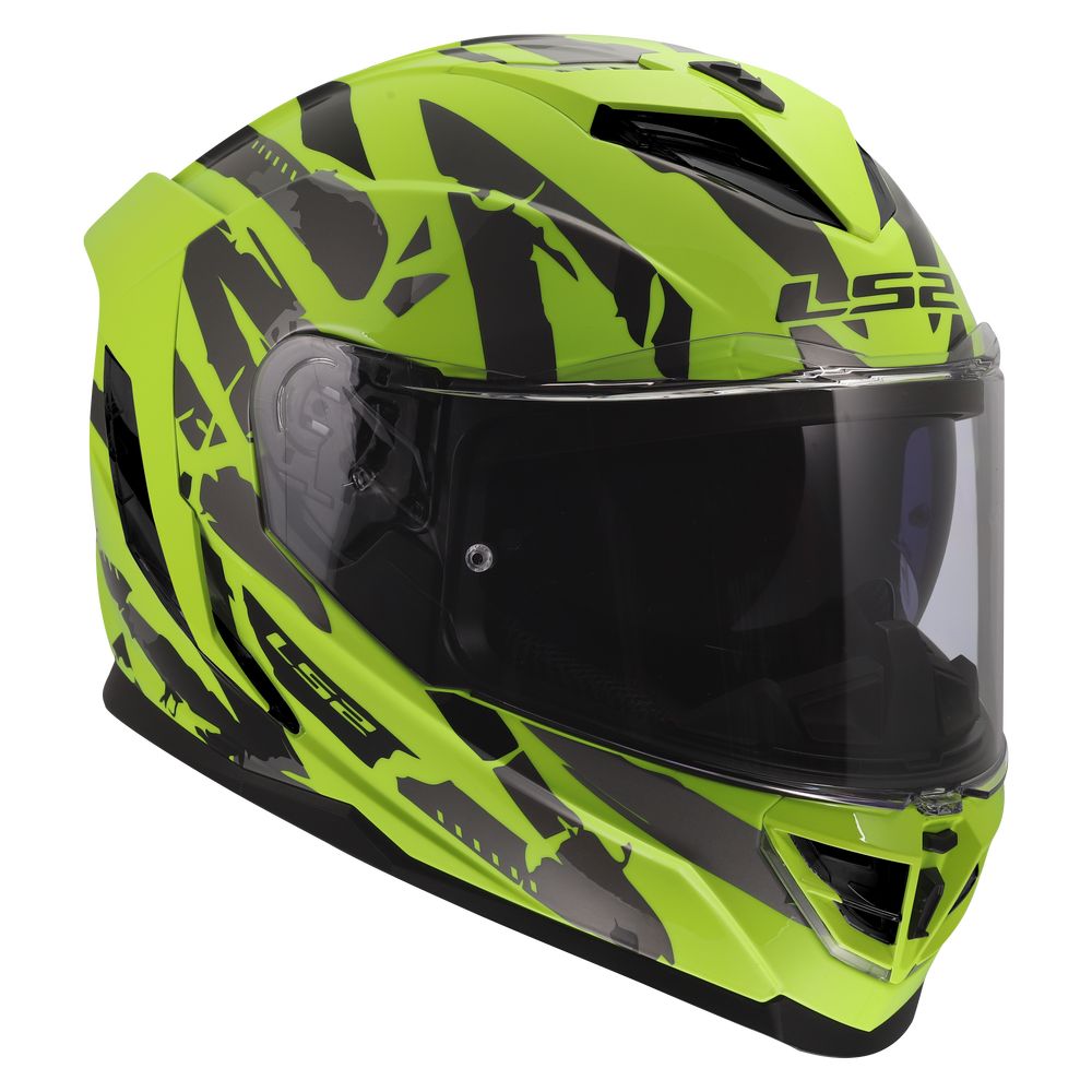 LS2 FF818 STORM III KAOS, MOTO ĶIVERE, dzeltenzaļa LS2 FF818 STORM III KAOS, MOTO ĶIVERE, dzeltenzaļa - Image 6