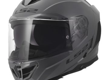 LS2 FF818 STORM III SOLID, MOTO ĶIVERE, pelēka Nardo