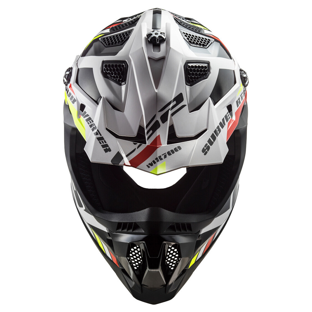 LS2 MX700 SUBVERTER EVO II STOMP, MOTO ĶIVERE, balta, melna LS2 MX700 SUBVERTER EVO II STOMP, MOTO ĶIVERE, balta, melna - Image 2