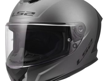 LS2 FF820 RAPID III SOLID, MOTO ĶIVERE, matēta Titanium