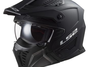 LS2 OF606 DRIFTER SOLID, MOTO ĶIVERE, melna matēta