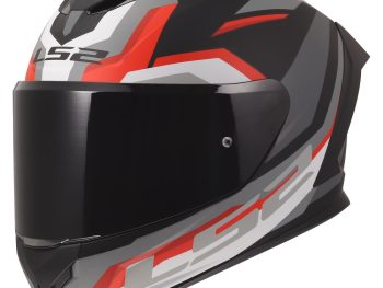 LS2 FF820 RAPID III HYPER, MOTO ĶIVERE, melna, sarkana