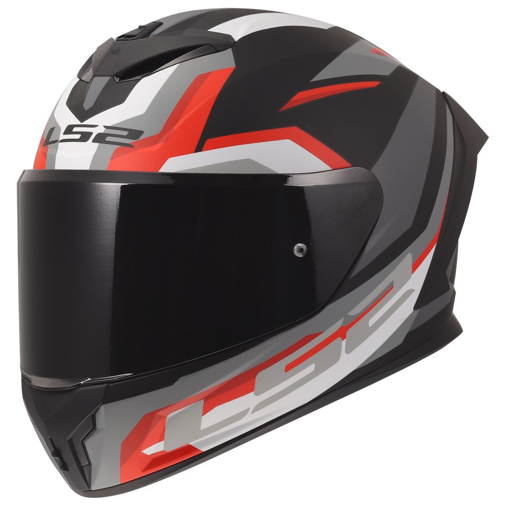 LS2 FF820 RAPID III HYPER, MOTO ĶIVERE, melna, sarkana LS2 FF820 RAPID III HYPER, MOTO ĶIVERE, melna, sarkana