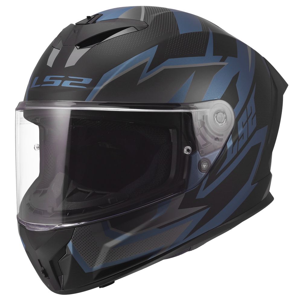 LS2 FF820 RAPID III XTREM, MOTO ĶIVERE, melna, zila LS2 FF820 RAPID III XTREM, MOTO ĶIVERE, melna, zila