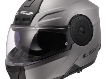 LS2 FF902 SCOPE II SOLID, MOTO ĶIVERE, matēta Titanium
