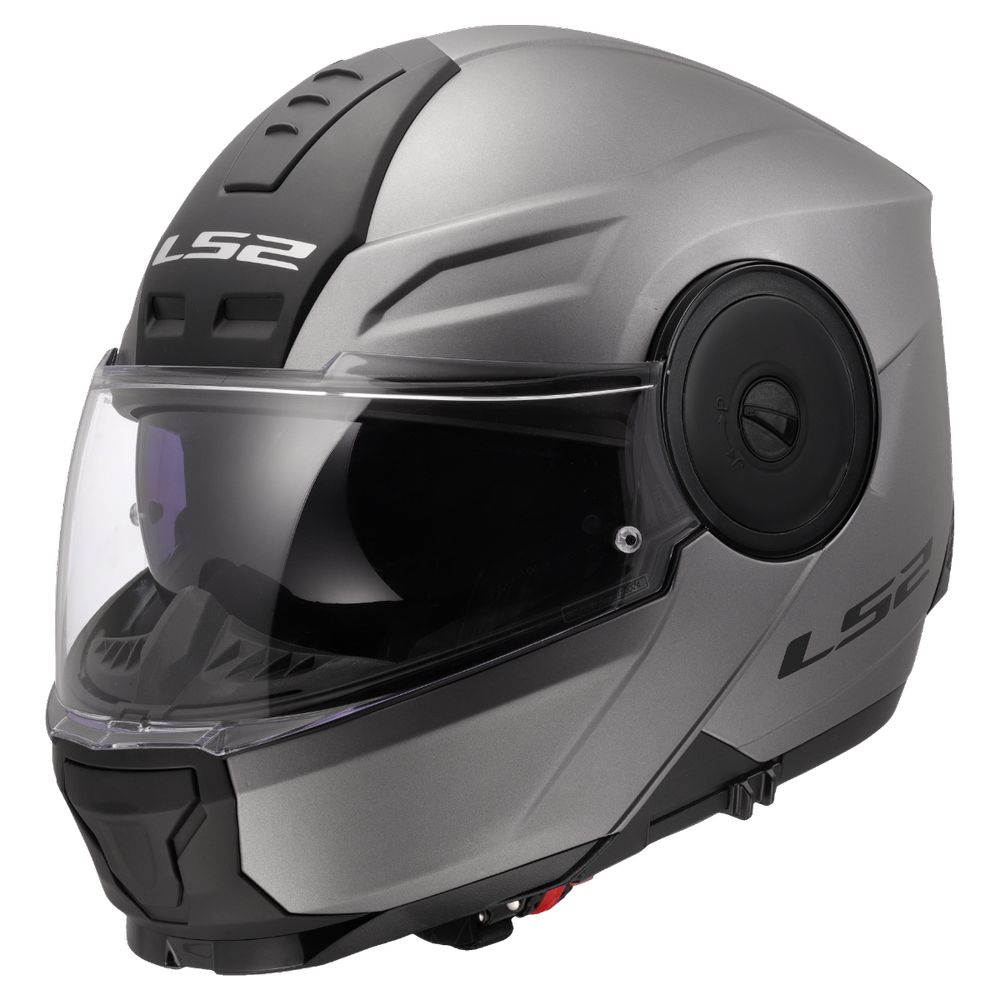 LS2 FF902 SCOPE II SOLID, MOTO ĶIVERE, matēta Titanium LS2 FF902 SCOPE II SOLID, MOTO ĶIVERE, matēta Titanium