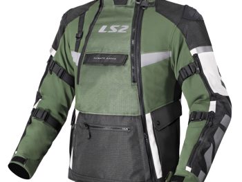 LS2 X-MASTER vīriešu moto jaka - melna, zaļa, pelēka