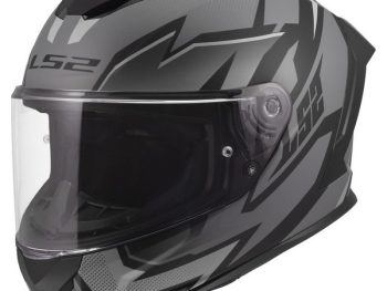 LS2 FF820 RAPID III XTREM, MOTO ĶIVERE, melna, pelēka