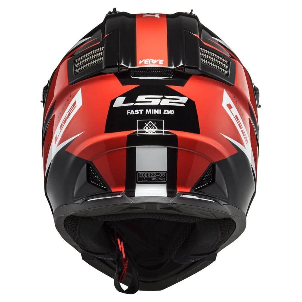 LS2 MX437 FAST EVO STRIKE, MOTO ĶIVERE, melna, sarkana, balta LS2 MX437 FAST EVO STRIKE, MOTO ĶIVERE, melna, sarkana, balta - Image 5
