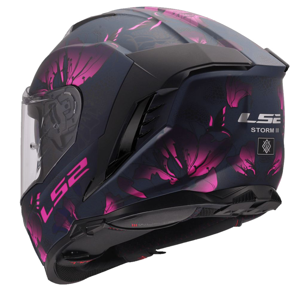 LS2 FF818 STORM III BURST, MOTO ĶIVERE, melna, rozā LS2 FF818 STORM III BURST, MOTO ĶIVERE, melna, rozā - Image 6
