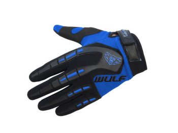 Bērnu M/X cimdi zili ATTACK WULFSPORT