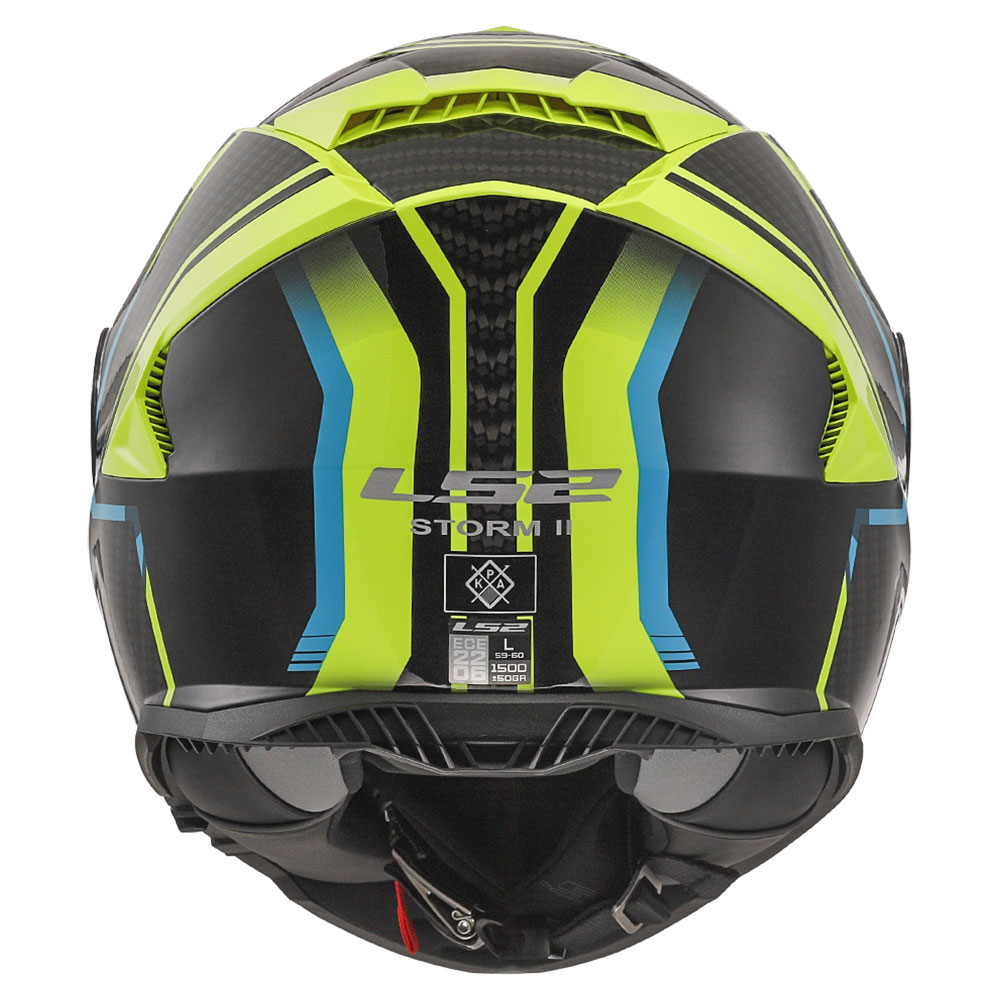 LS2 FF800 STORM II TRACKER, MOTO ĶIVERE, melna, dzeltena LS2 FF800 STORM II TRACKER, MOTO ĶIVERE, melna, dzeltena - Image 3