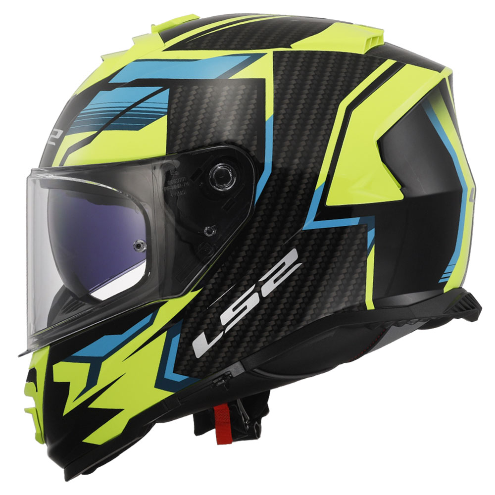 LS2 FF800 STORM II TRACKER, MOTO ĶIVERE, melna, dzeltena LS2 FF800 STORM II TRACKER, MOTO ĶIVERE, melna, dzeltena - Image 4