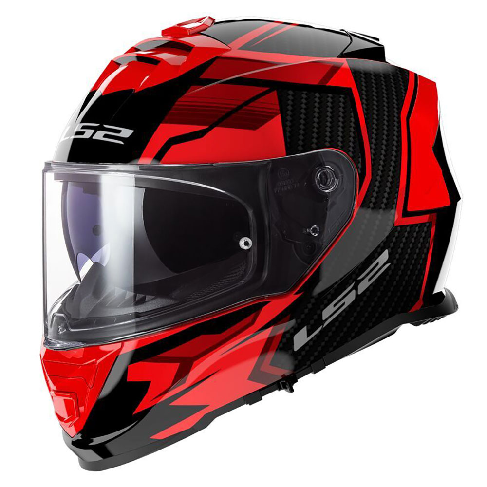 LS2 FF800 STORM II TRACKER, MOTO ĶIVERE, melna, sarkana LS2 FF800 STORM II TRACKER, MOTO ĶIVERE, melna, sarkana