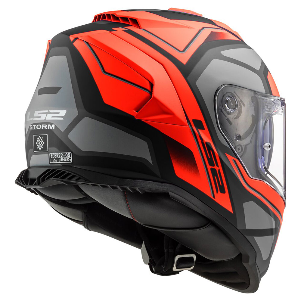 LS2 FF800 STORM II TRACKER, MOTO ĶIVERE, melna, sarkana LS2 FF800 STORM II TRACKER, MOTO ĶIVERE, melna, sarkana - Image 2