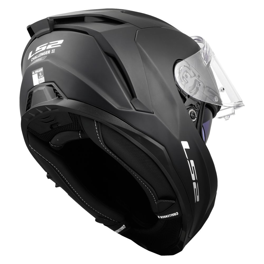 LS2 FF817 CHALLENGER II SOLID, MOTO ĶIVERE, melna matēta LS2 FF817 CHALLENGER II SOLID, MOTO ĶIVERE, melna matēta - Image 2