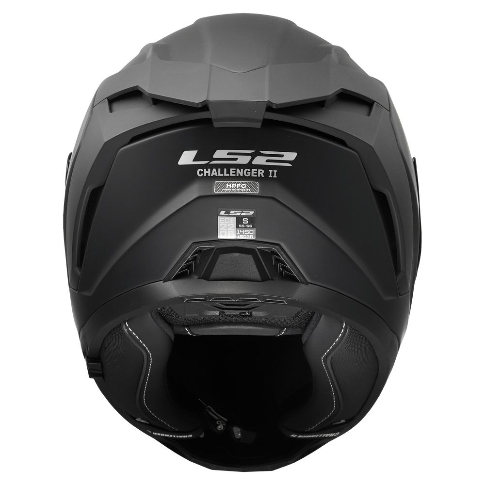 LS2 FF817 CHALLENGER II SOLID, MOTO ĶIVERE, melna matēta LS2 FF817 CHALLENGER II SOLID, MOTO ĶIVERE, melna matēta - Image 5