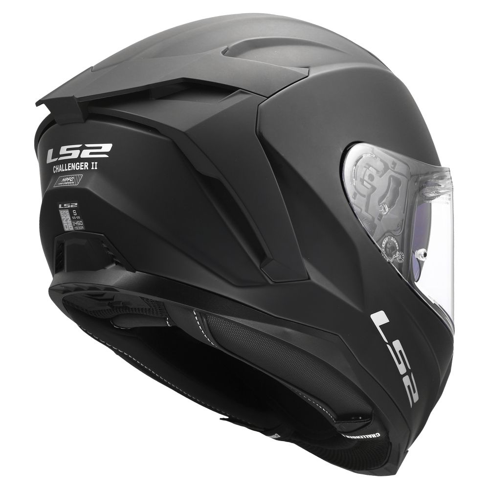 LS2 FF817 CHALLENGER II SOLID, MOTO ĶIVERE, melna matēta LS2 FF817 CHALLENGER II SOLID, MOTO ĶIVERE, melna matēta - Image 7