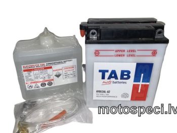 Moto akumulators 12AH 135A TAB HYB12ALA2 135x81x161R (YB12AL-A2)