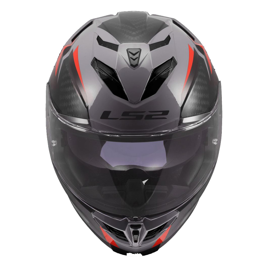 LS2 FF818 STORM III DYNAMO, MOTO ĶIVERE, pelēka, sarkana LS2 FF818 STORM III DYNAMO, MOTO ĶIVERE, pelēka, sarkana - Image 3