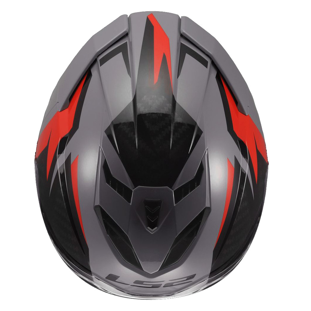 LS2 FF818 STORM III DYNAMO, MOTO ĶIVERE, pelēka, sarkana LS2 FF818 STORM III DYNAMO, MOTO ĶIVERE, pelēka, sarkana - Image 6