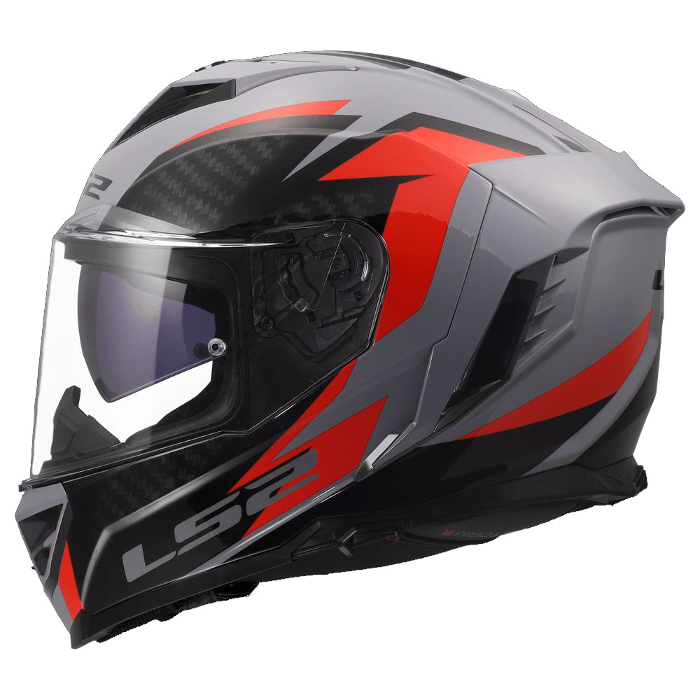LS2 FF818 STORM III DYNAMO, MOTO ĶIVERE, pelēka, sarkana LS2 FF818 STORM III DYNAMO, MOTO ĶIVERE, pelēka, sarkana - Image 7