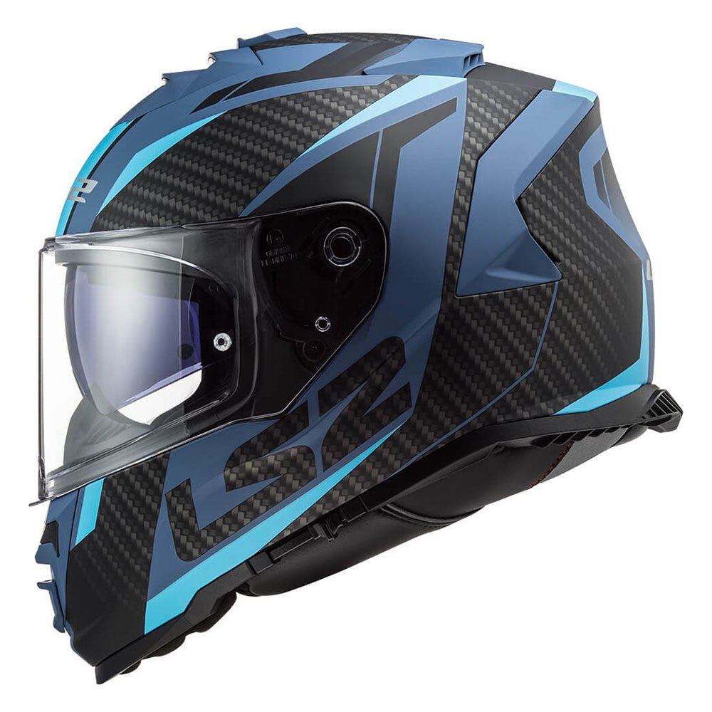 LS2 FF800 STORM II RACER, MOTO ĶIVERE, matēta zila LS2 FF800 STORM II RACER, MOTO ĶIVERE, matēta zila - Image 3
