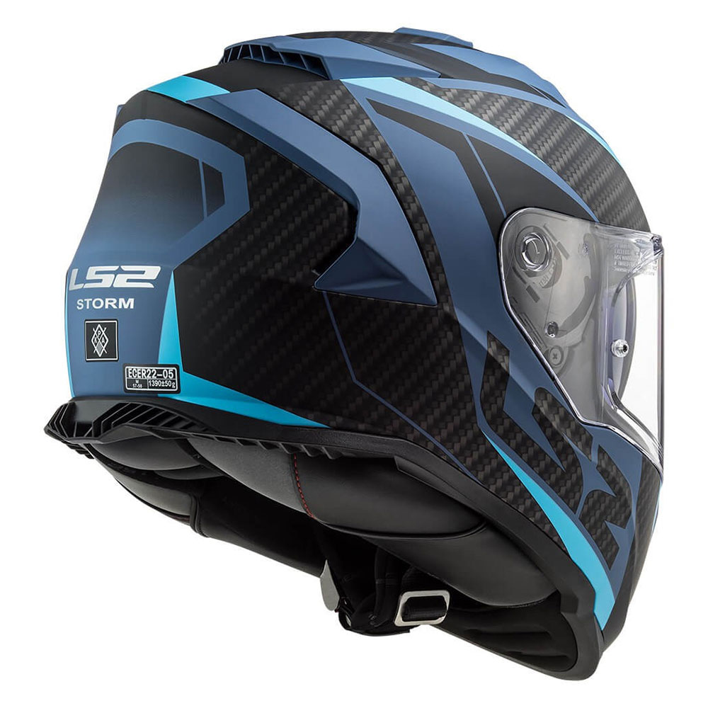 LS2 FF800 STORM II RACER, MOTO ĶIVERE, matēta zila LS2 FF800 STORM II RACER, MOTO ĶIVERE, matēta zila - Image 4