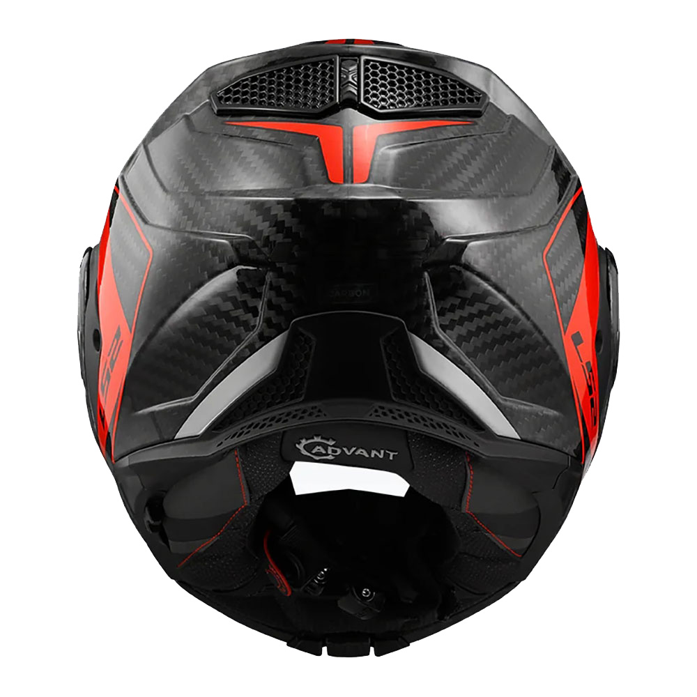 LS2 FF901 ADVANT X C FUTURE, MOTO ĶIVERE, sarkana spīdīga LS2 FF901 ADVANT X C FUTURE, MOTO ĶIVERE, sarkana spīdīga - Image 3