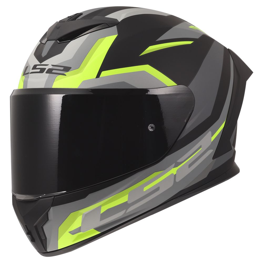 LS2 FF820 RAPID III HYPER, MOTO ĶIVERE, melna H-V dzeltena LS2 FF820 RAPID III HYPER, MOTO ĶIVERE, melna H-V dzeltena