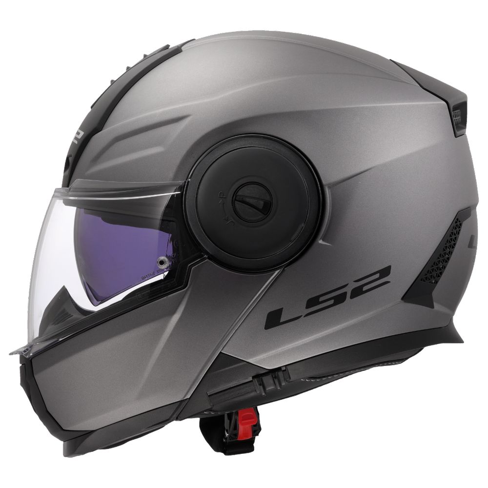 LS2 FF902 SCOPE II SOLID, MOTO ĶIVERE, matēta Titanium LS2 FF902 SCOPE II SOLID, MOTO ĶIVERE, matēta Titanium - Image 2