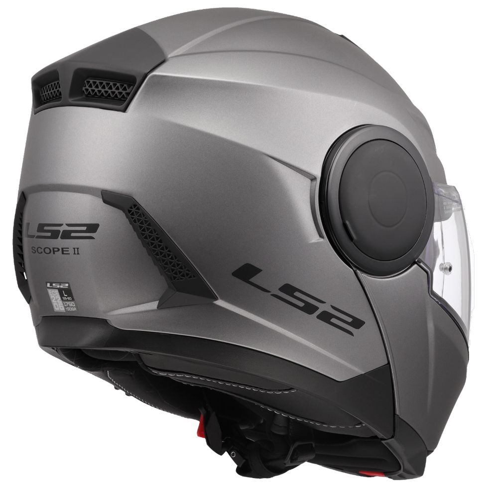 LS2 FF902 SCOPE II SOLID, MOTO ĶIVERE, matēta Titanium LS2 FF902 SCOPE II SOLID, MOTO ĶIVERE, matēta Titanium - Image 5