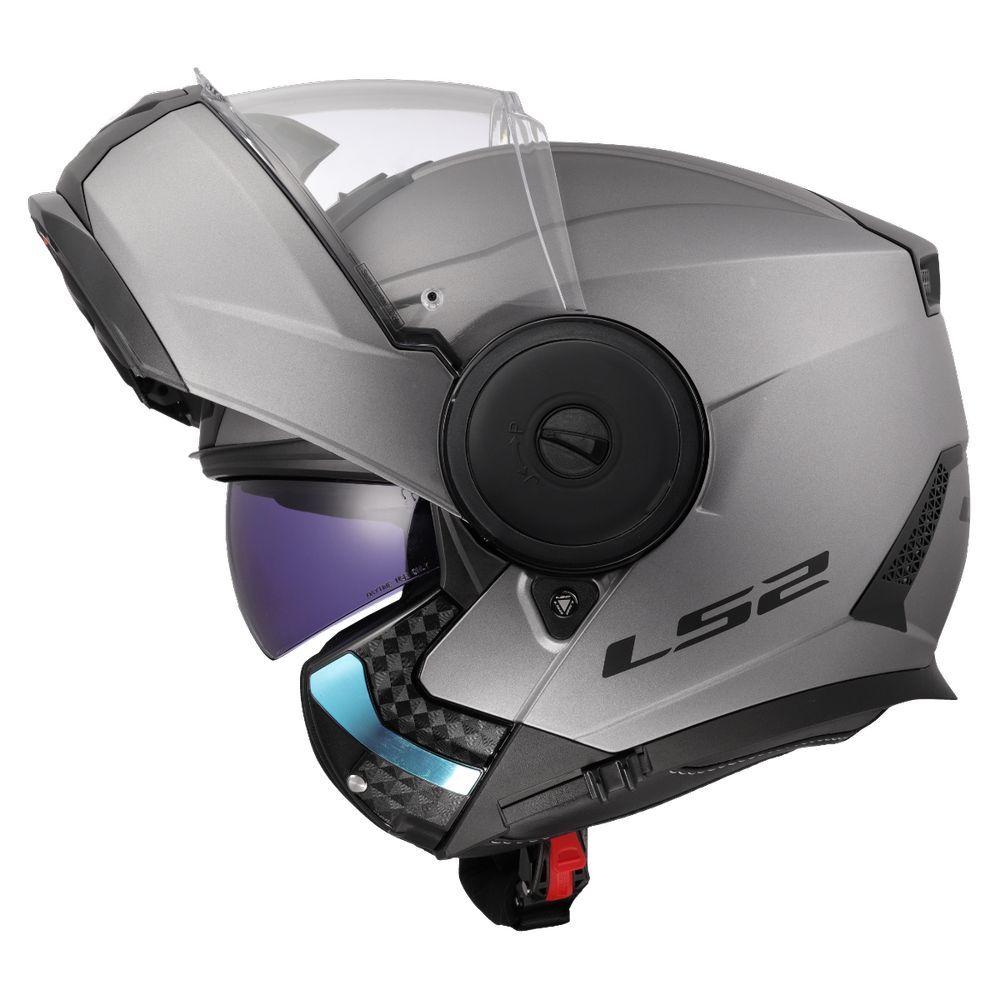 LS2 FF902 SCOPE II SOLID, MOTO ĶIVERE, matēta Titanium LS2 FF902 SCOPE II SOLID, MOTO ĶIVERE, matēta Titanium - Image 10