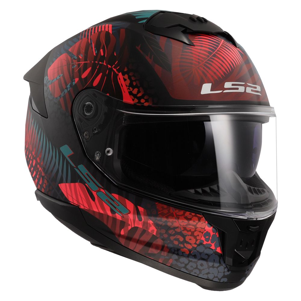 LS2 FF808 STREAM II JUNGLE, MOTO ĶIVERE, melna matēta, rozā, zila LS2 FF808 STREAM II JUNGLE, MOTO ĶIVERE, melna matēta, rozā, zila - Image 5