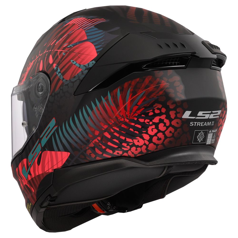 LS2 FF808 STREAM II JUNGLE, MOTO ĶIVERE, melna matēta, rozā, zila LS2 FF808 STREAM II JUNGLE, MOTO ĶIVERE, melna matēta, rozā, zila - Image 6