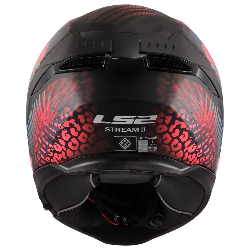 LS2 FF808 STREAM II JUNGLE, MOTO ĶIVERE, melna matēta, rozā, zila LS2 FF808 STREAM II JUNGLE, MOTO ĶIVERE, melna matēta, rozā, zila - Image 7