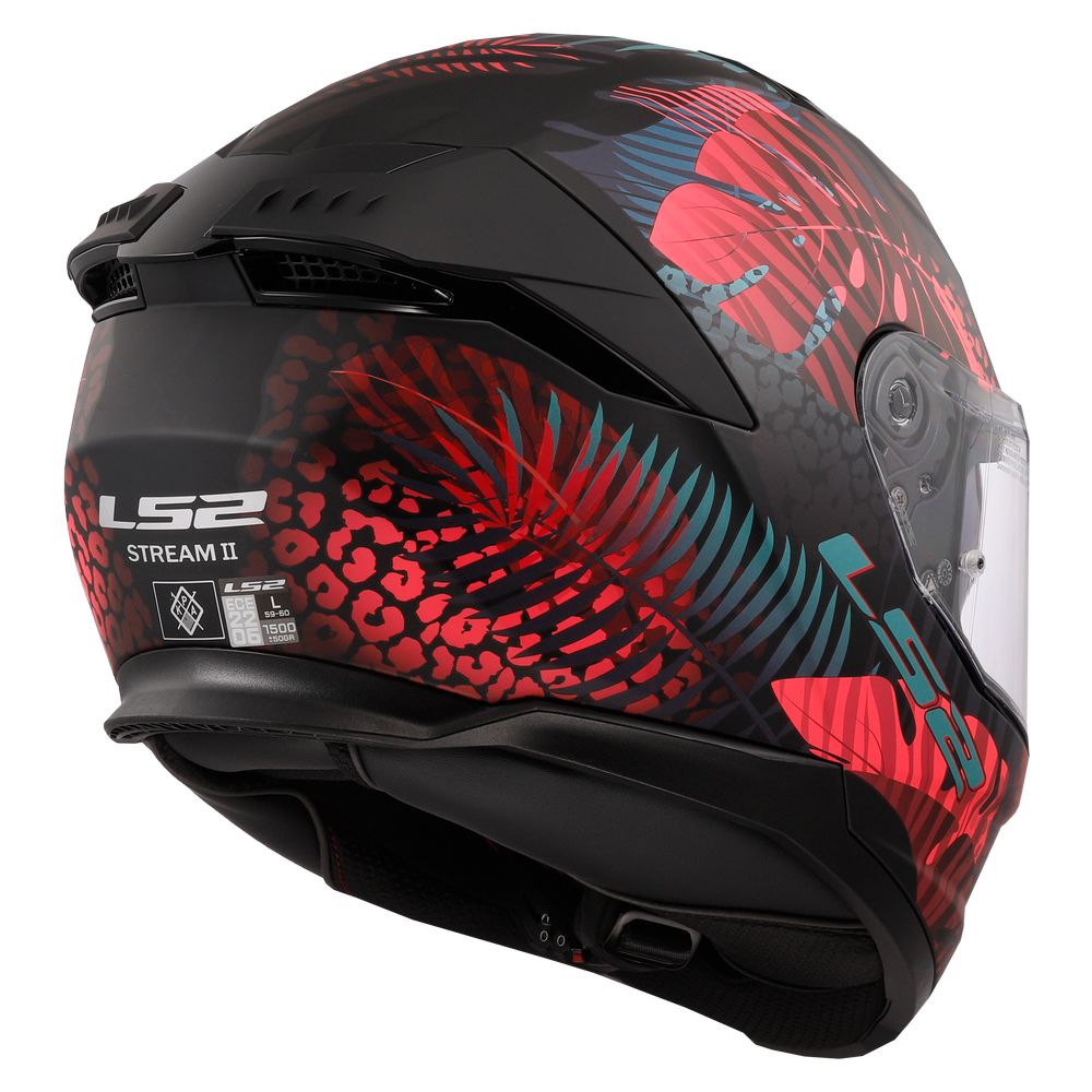 LS2 FF808 STREAM II JUNGLE, MOTO ĶIVERE, melna matēta, rozā, zila LS2 FF808 STREAM II JUNGLE, MOTO ĶIVERE, melna matēta, rozā, zila - Image 8
