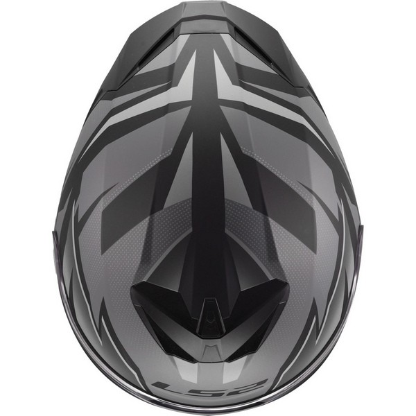 LS2 FF820 RAPID III XTREM, MOTO ĶIVERE, melna, pelēka LS2 FF820 RAPID III XTREM, MOTO ĶIVERE, melna, pelēka - Image 2