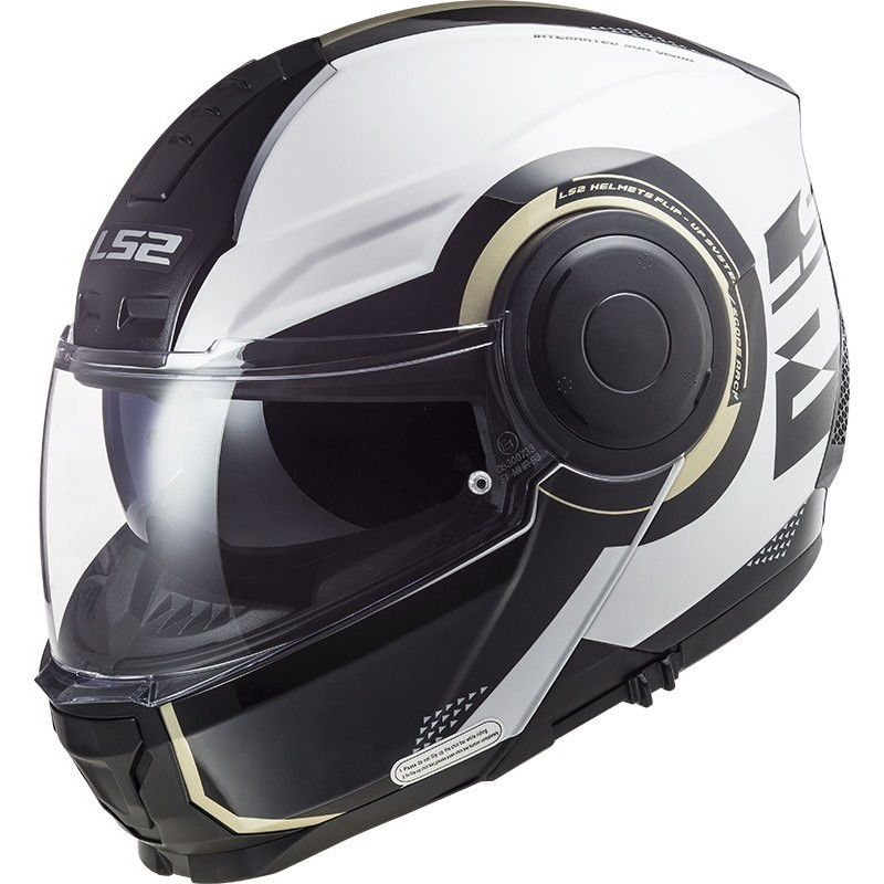 LS2 FF902 SCOPE ARCH, MOTO ĶIVERE, spīdīga balta-titāna LS2 FF902 SCOPE ARCH, MOTO ĶIVERE, spīdīga balta-titāna