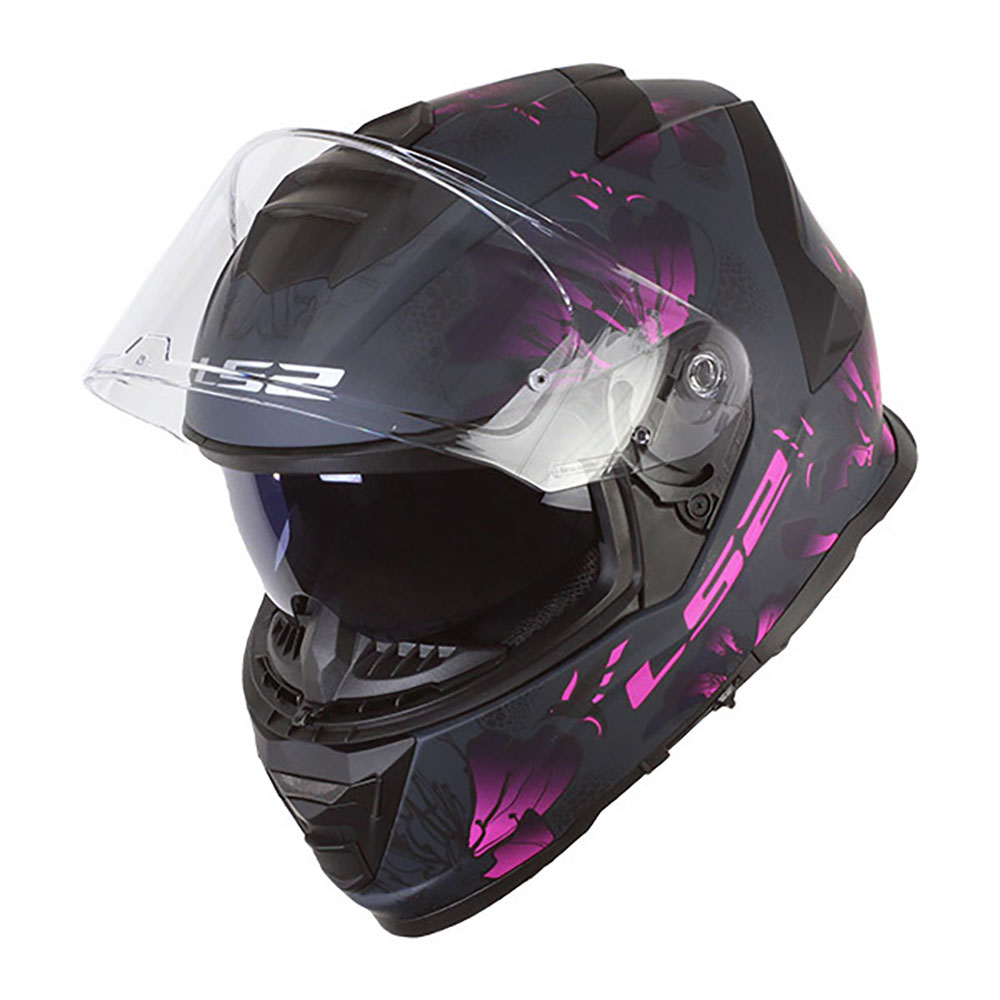 LS2 FF800 STORM II BURST, MOTO ĶIVERE, matēta melna, rozā LS2 FF800 STORM II BURST, MOTO ĶIVERE, matēta melna, rozā - Image 2