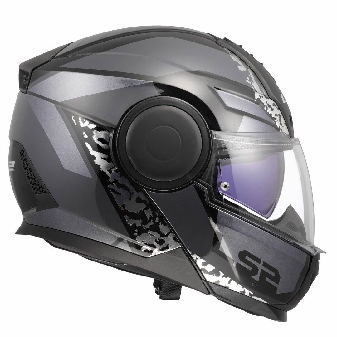 LS2 FF902 SCOPE II OXYD, MOTO ĶIVERE, melna titāna LS2 FF902 SCOPE II OXYD, MOTO ĶIVERE, melna titāna - Image 3