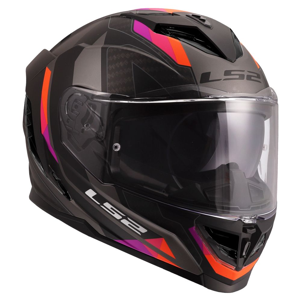 LS2 FF818 STORM III SPORTY, MOTO ĶIVERE, pelēka, violeta LS2 FF818 STORM III SPORTY, MOTO ĶIVERE, pelēka, violeta - Image 4